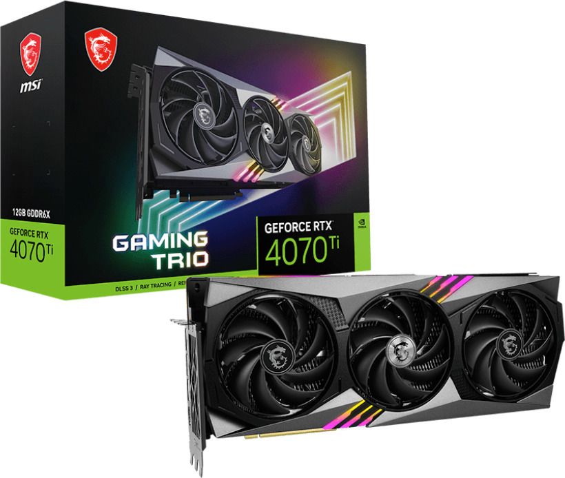 MSI GeForce RTX 4070 Ti GAMING TRIO 12GB GDDR6X 192bit 3xDP 1xHDMI